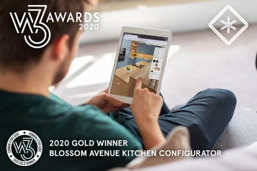 Blossom Avenue Kitchen Configurator Used on a Tablet Device