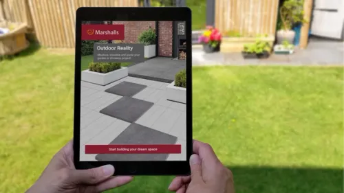 Outdoor Reality app displayed on an iPad tablet