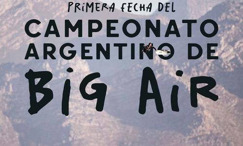 Banner del campeonato argentino de Big Air