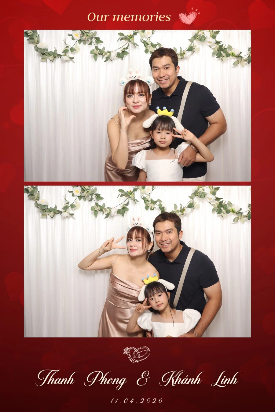 Chupbox Photobooth for Phong & Linh Wedding at Luxury Palace