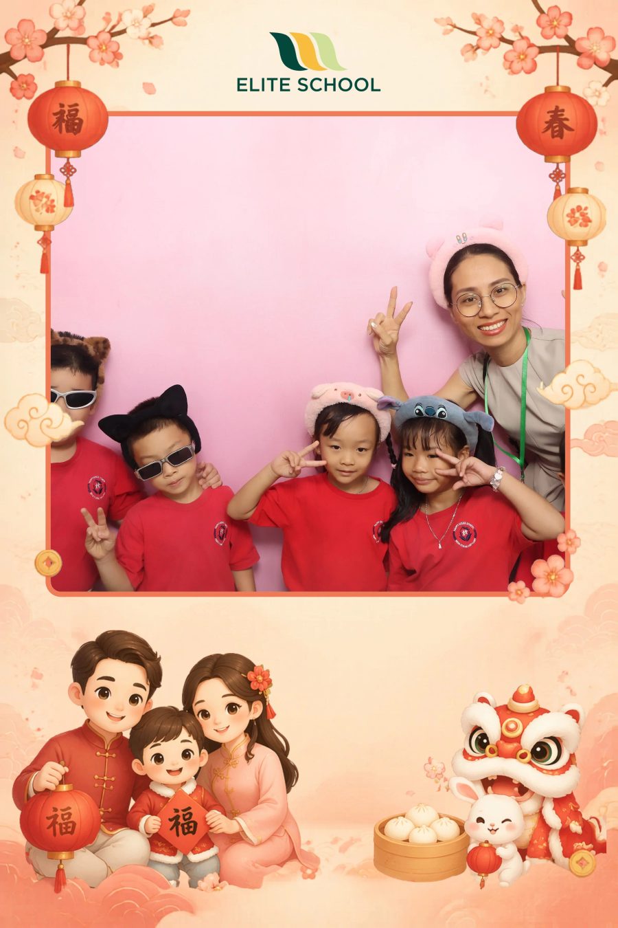 Chupbox Photobooth for Family day at Elite School Binh Duong