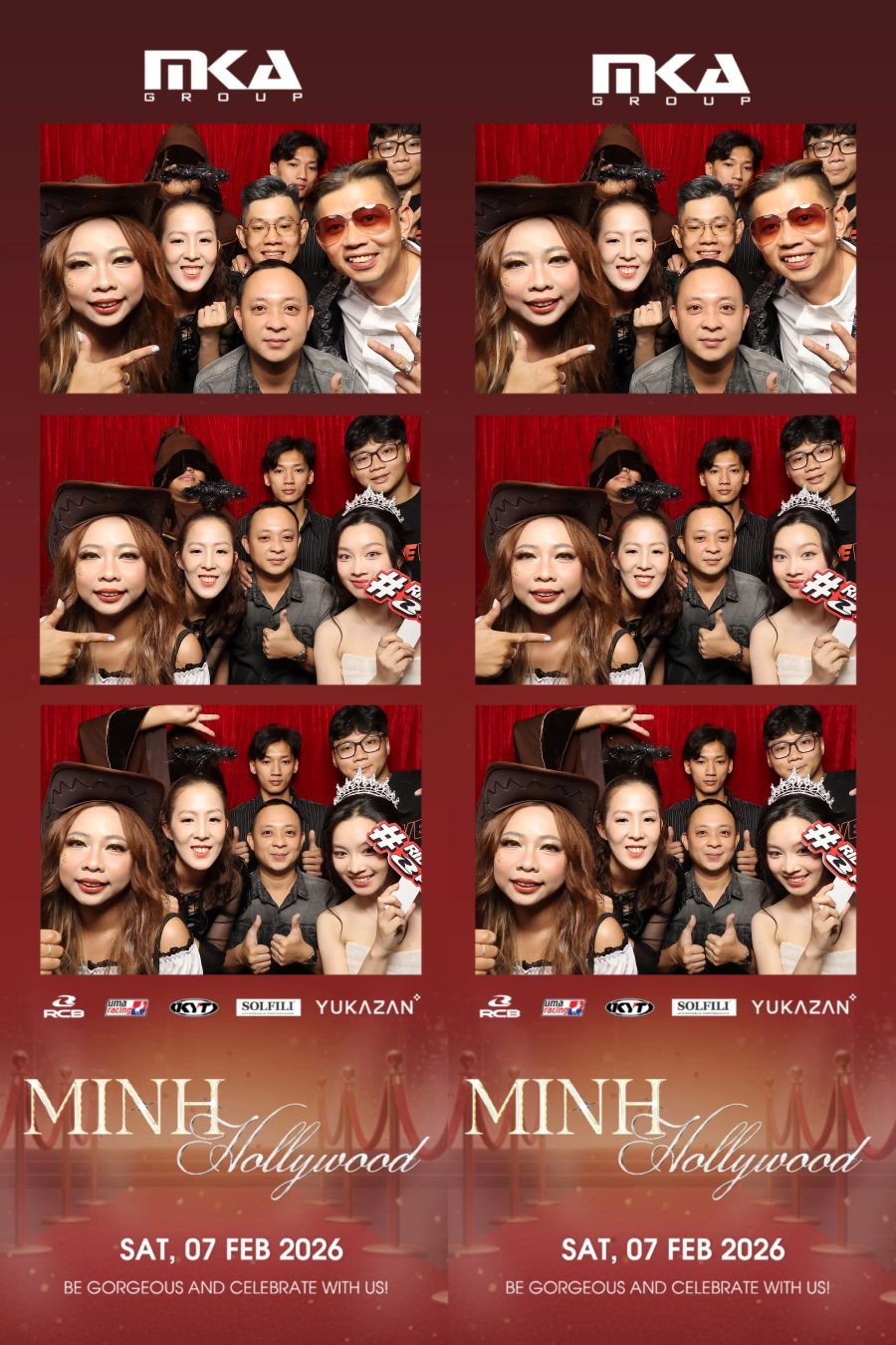 Chupbox photobooth event at hotel equatorial for Year-end party
