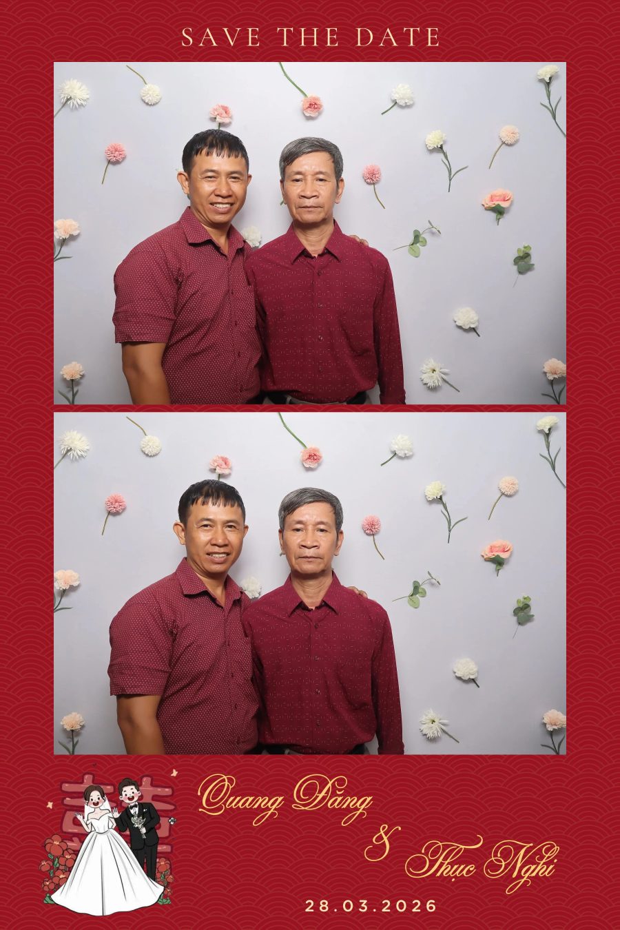 Chupbox Wedding Photobooth for Dang & Nghi at Queen Plaza Ky Hoa