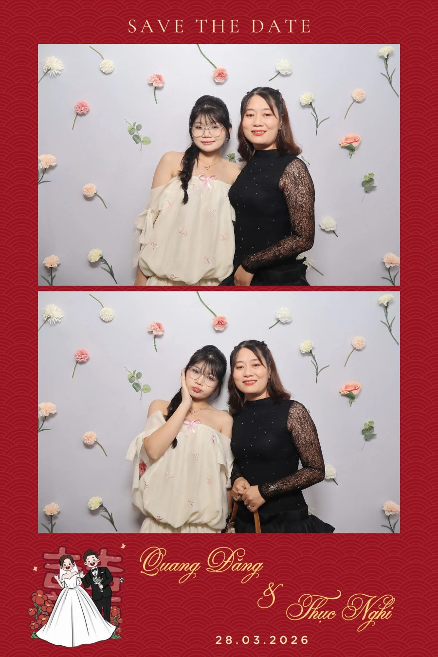 Chupbox Wedding Photobooth for Dang & Nghi at Queen Plaza Ky Hoa