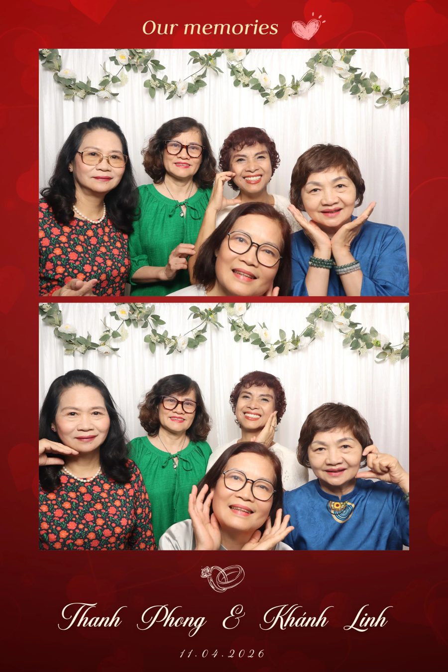 Chupbox Photobooth for Phong & Linh Wedding at Luxury Palace