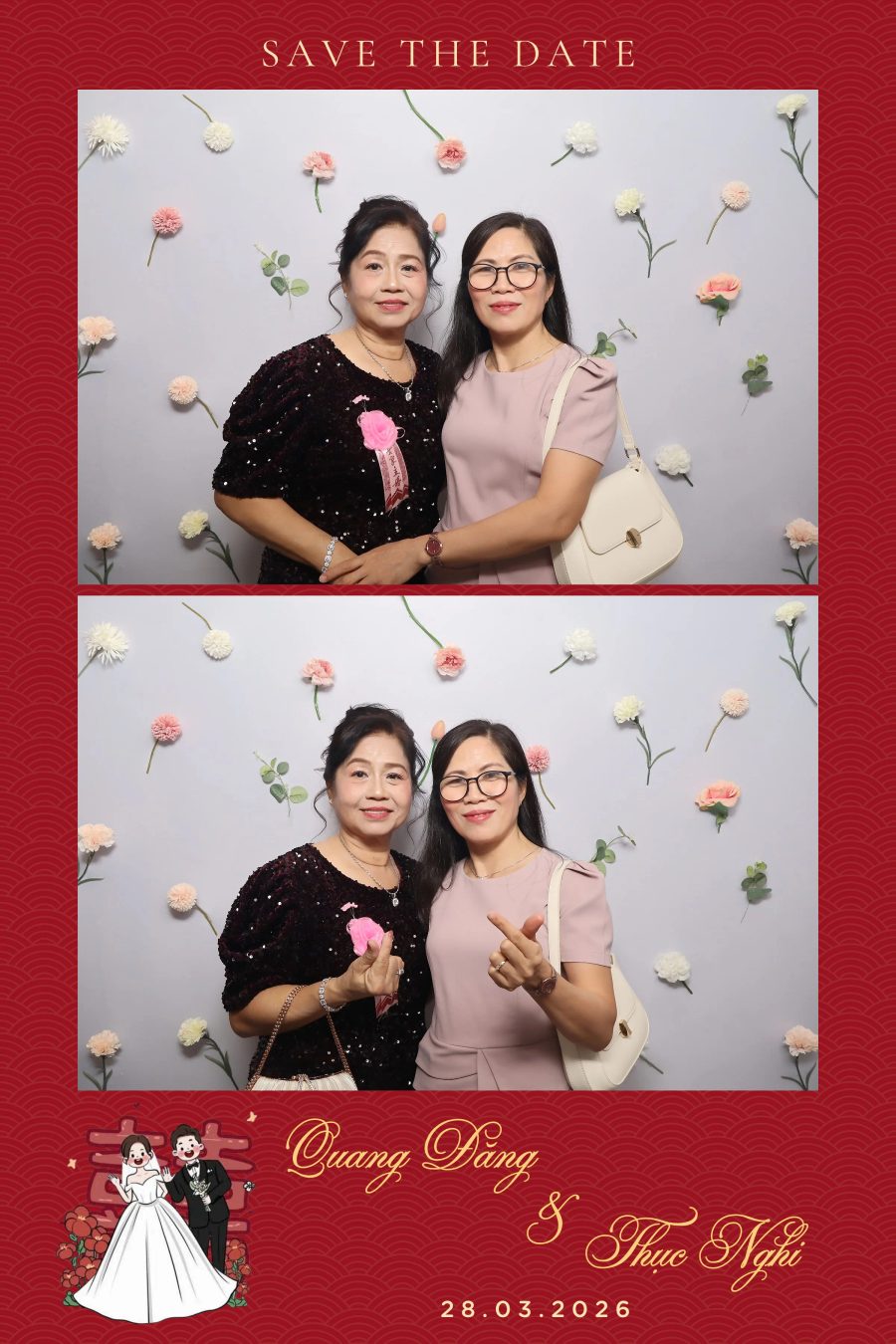 Chupbox Wedding Photobooth for Dang & Nghi at Queen Plaza Ky Hoa