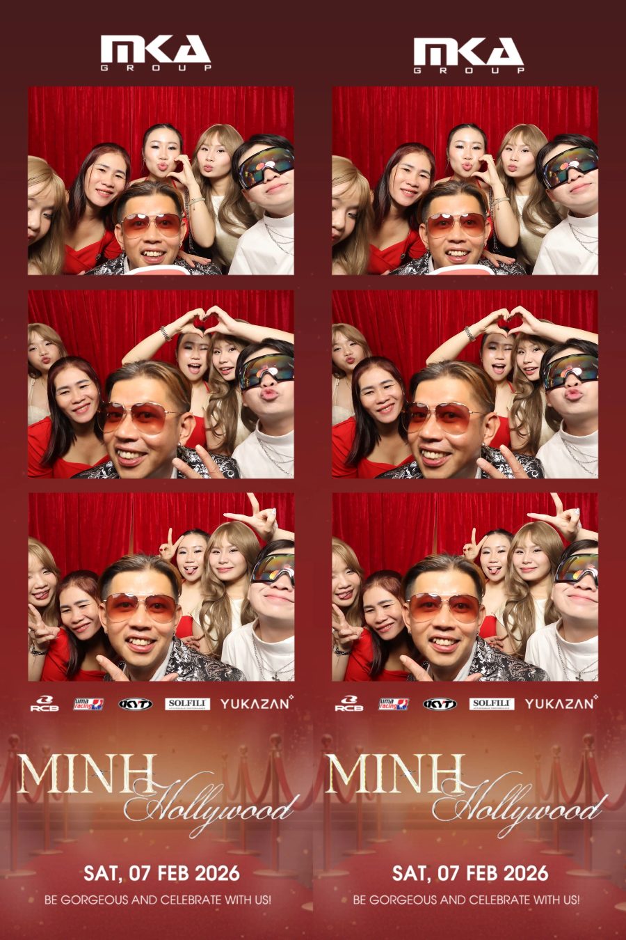 Chupbox photobooth event at hotel equatorial for Year-end party