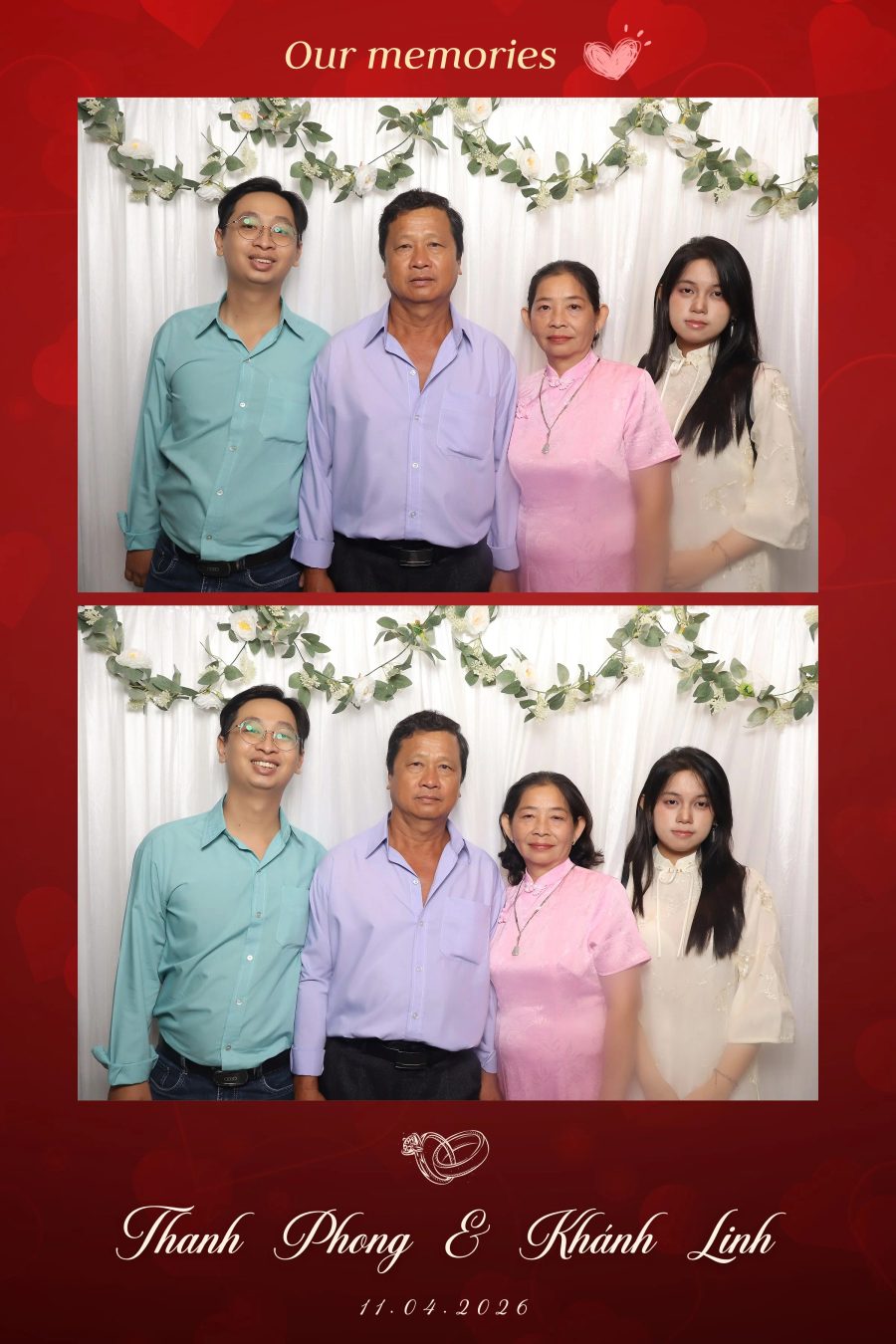 Chupbox Photobooth for Phong & Linh Wedding at Luxury Palace