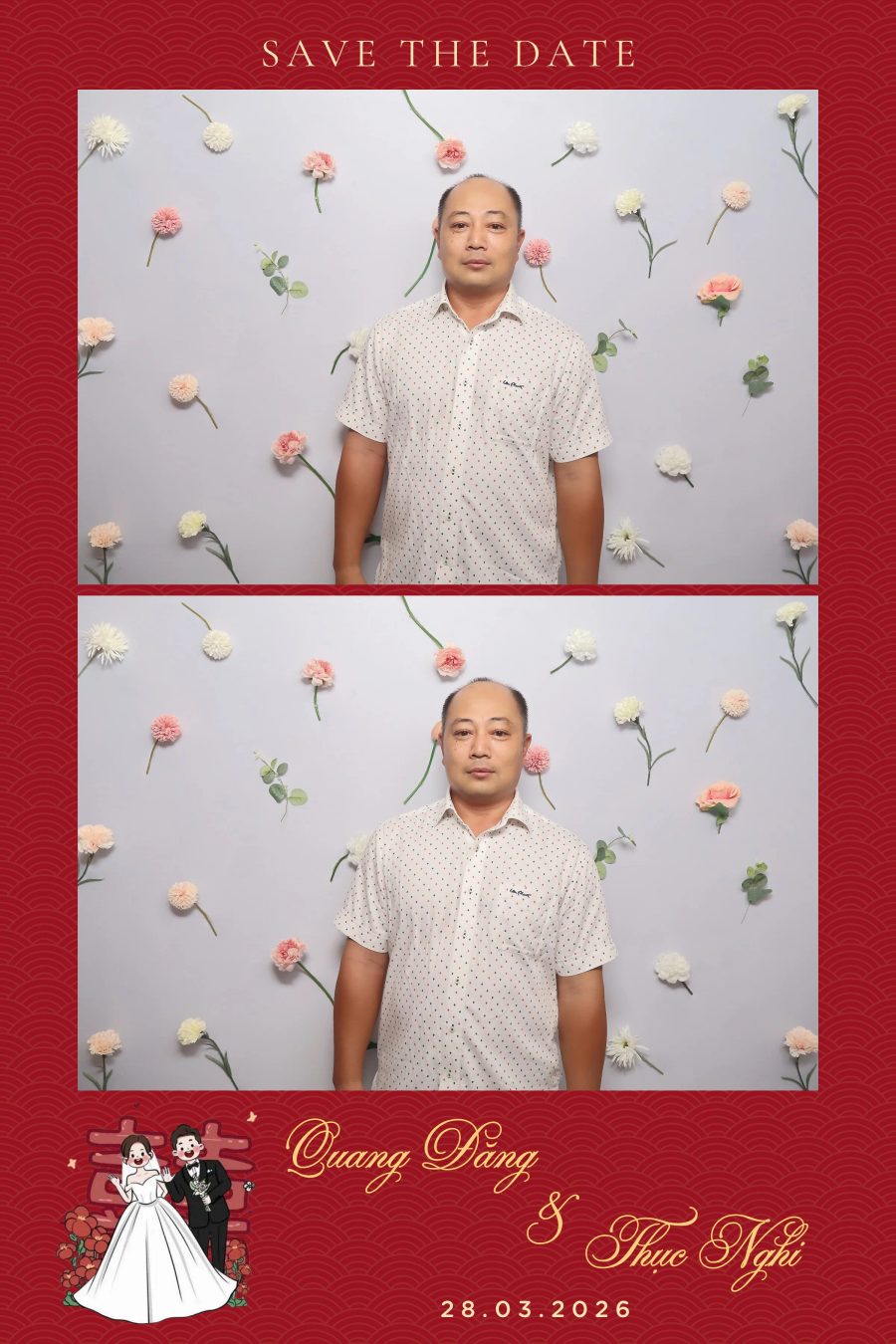 Chupbox Wedding Photobooth for Dang & Nghi at Queen Plaza Ky Hoa