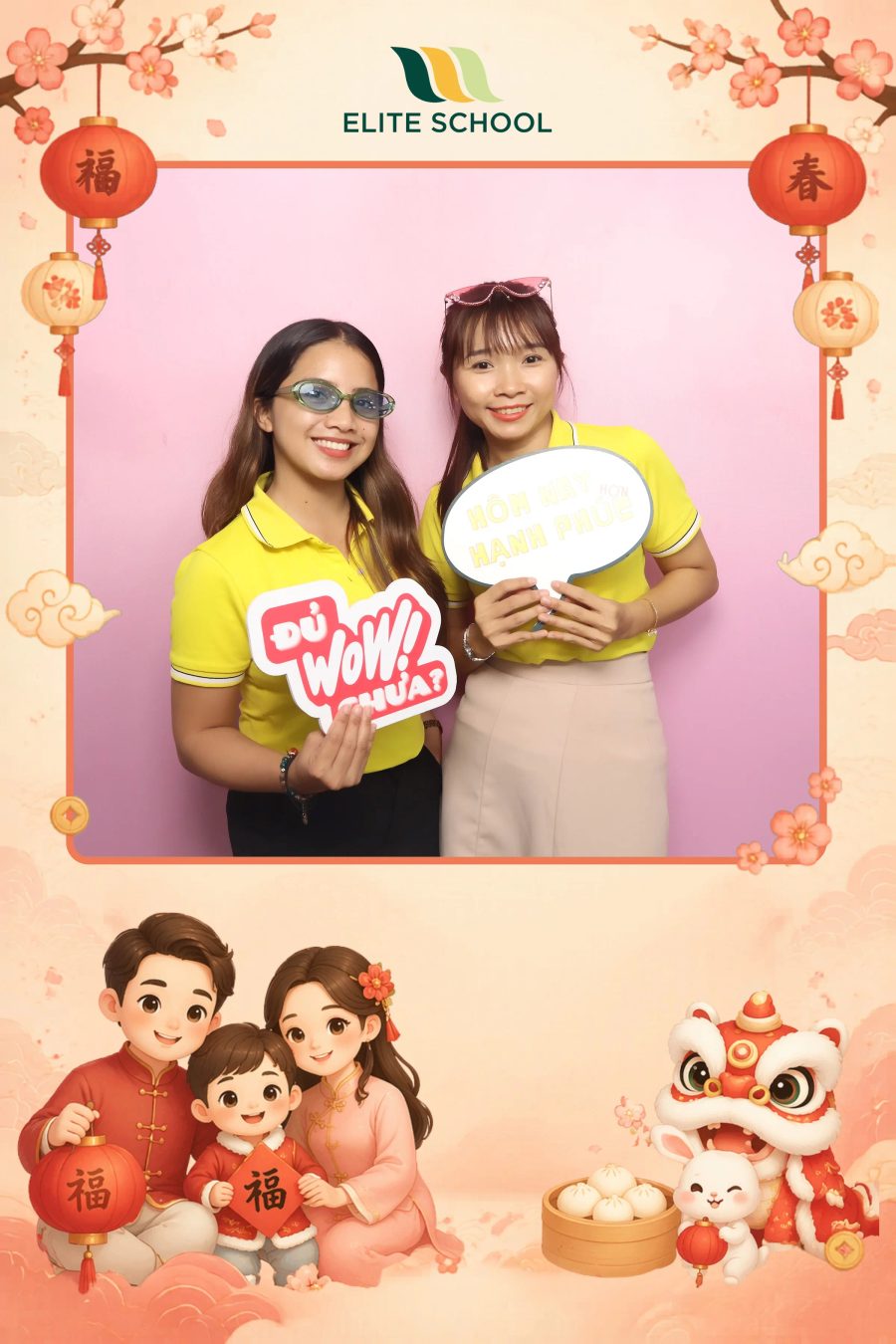 Chupbox Photobooth for Family day at Elite School Binh Duong