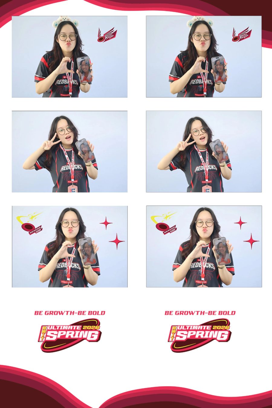 Chupbox Photobooth of RMIT Ultimate Frisbee Club at RMIT university in HCM