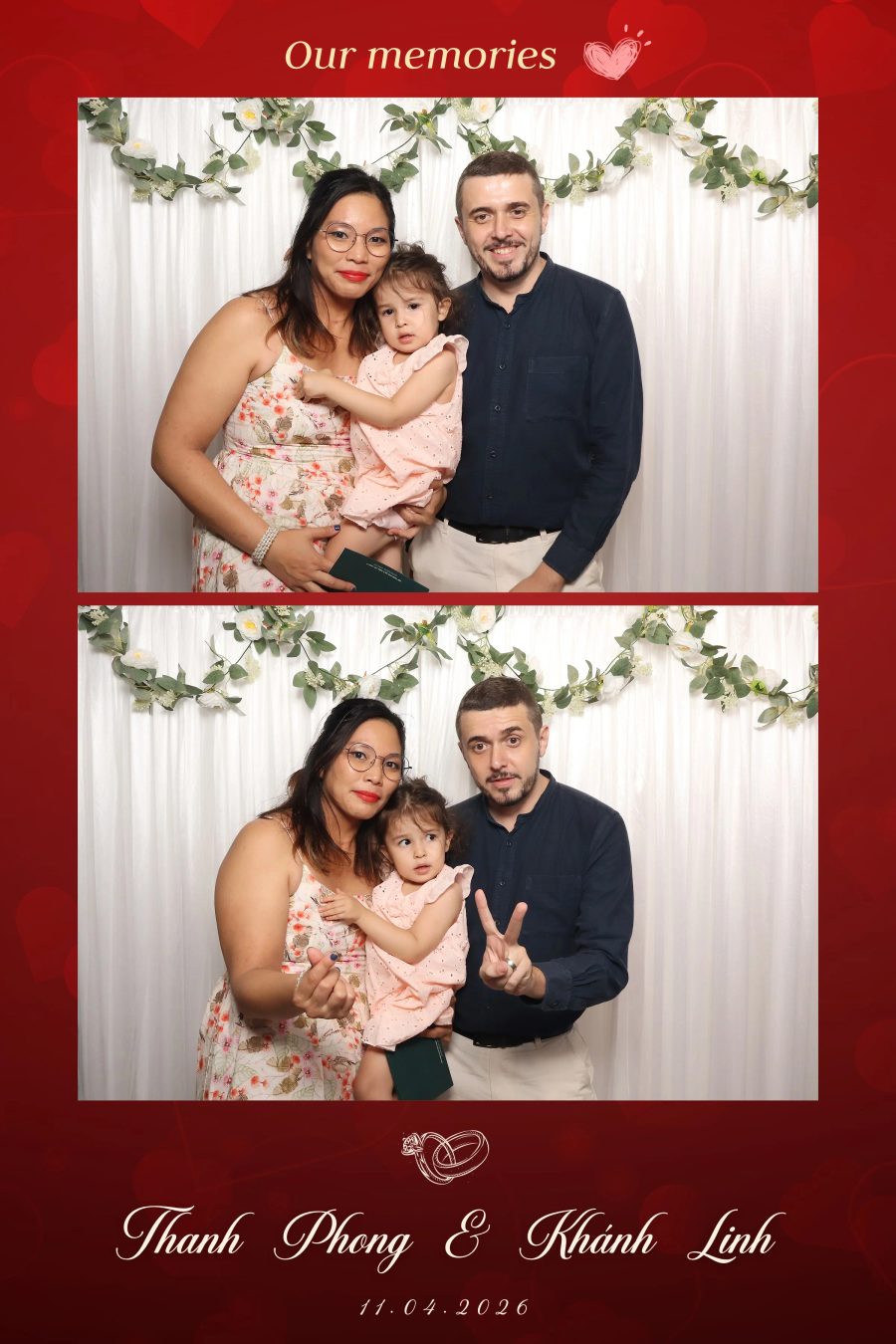 Chupbox Photobooth for Phong & Linh Wedding at Luxury Palace