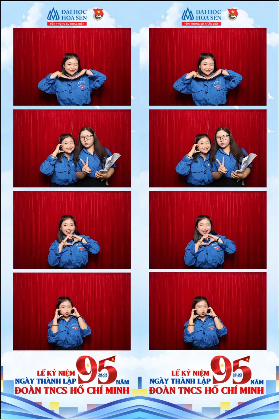 Chupbox Photobooth at Hoa Sen University for the 95th Anniversary of the Ho Chi Minh Communist Youth Union