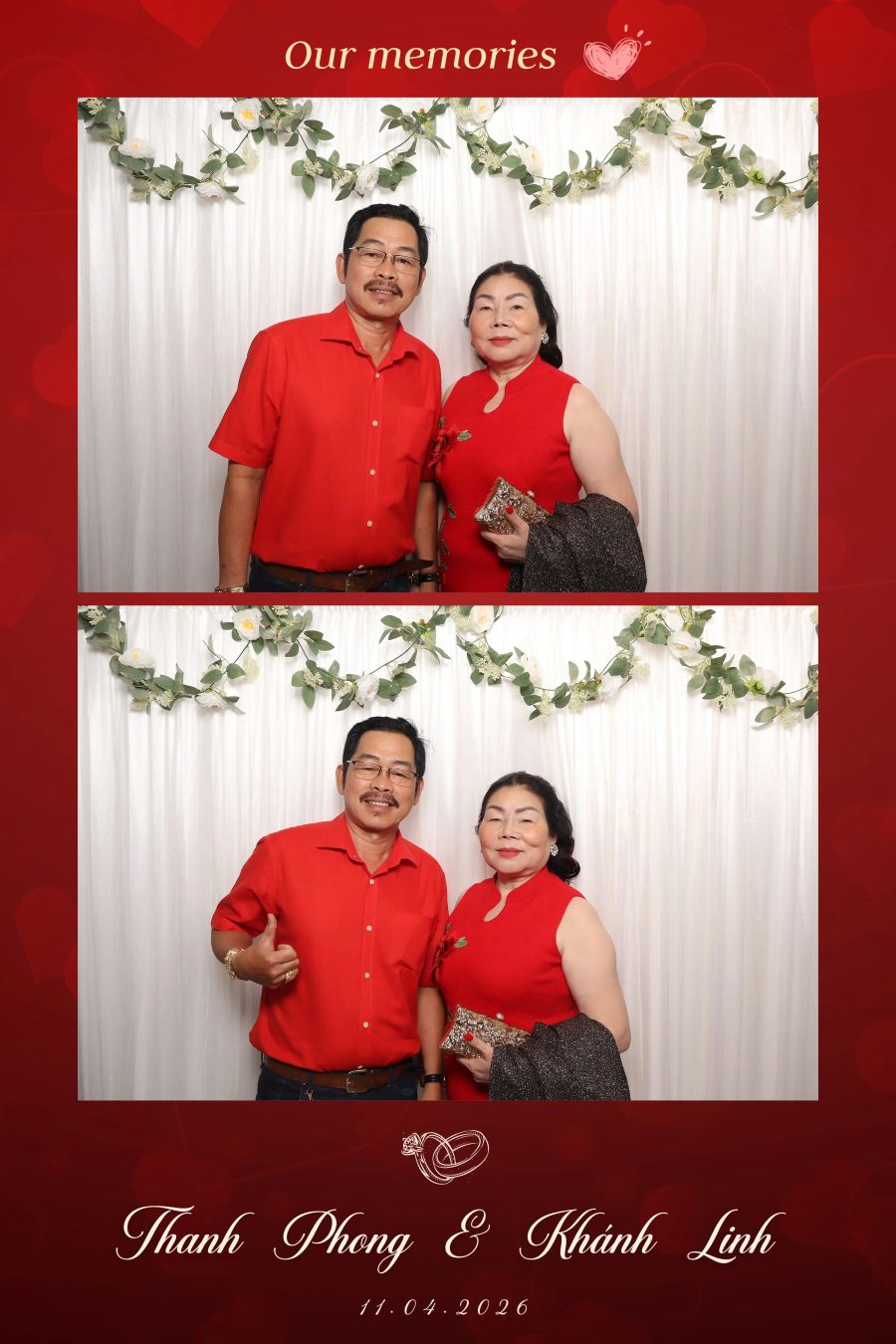Chupbox Photobooth for Phong & Linh Wedding at Luxury Palace