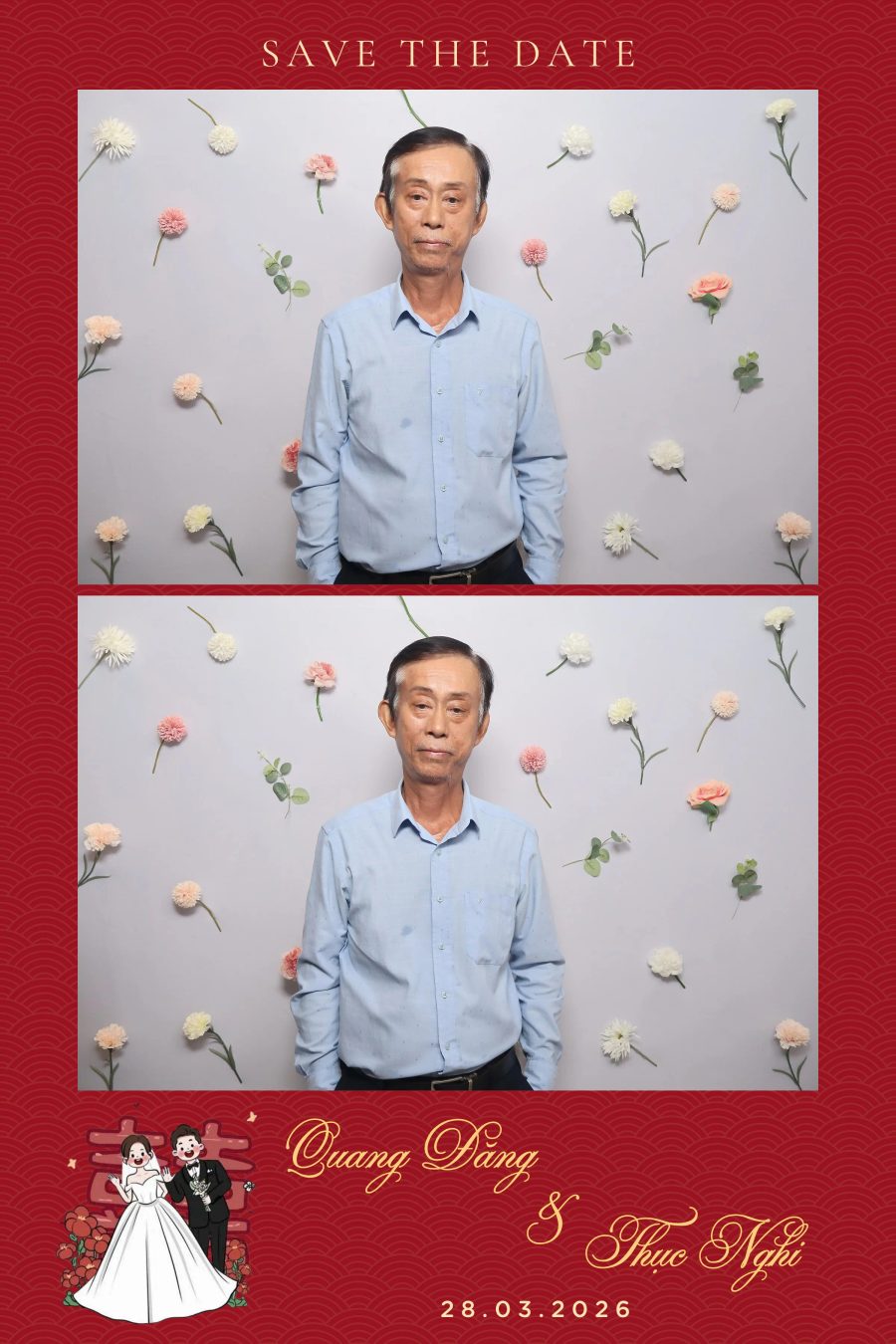 Chupbox Wedding Photobooth for Dang & Nghi at Queen Plaza Ky Hoa