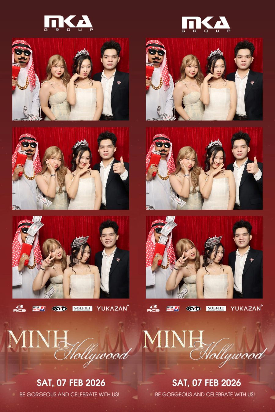 Chupbox photobooth event at hotel equatorial for Year-end party