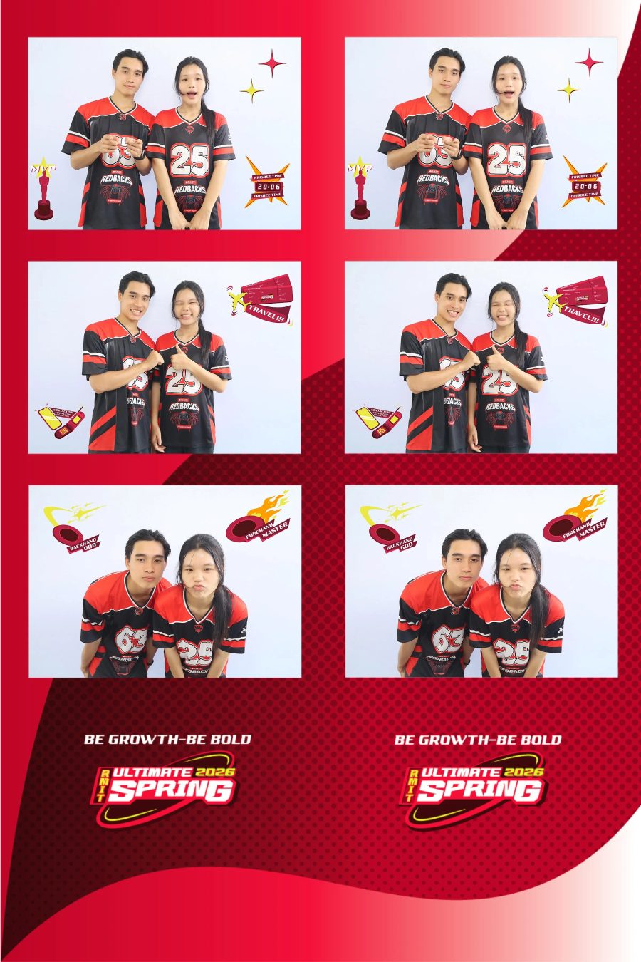 Chupbox Photobooth of RMIT Ultimate Frisbee Club at RMIT university in HCM