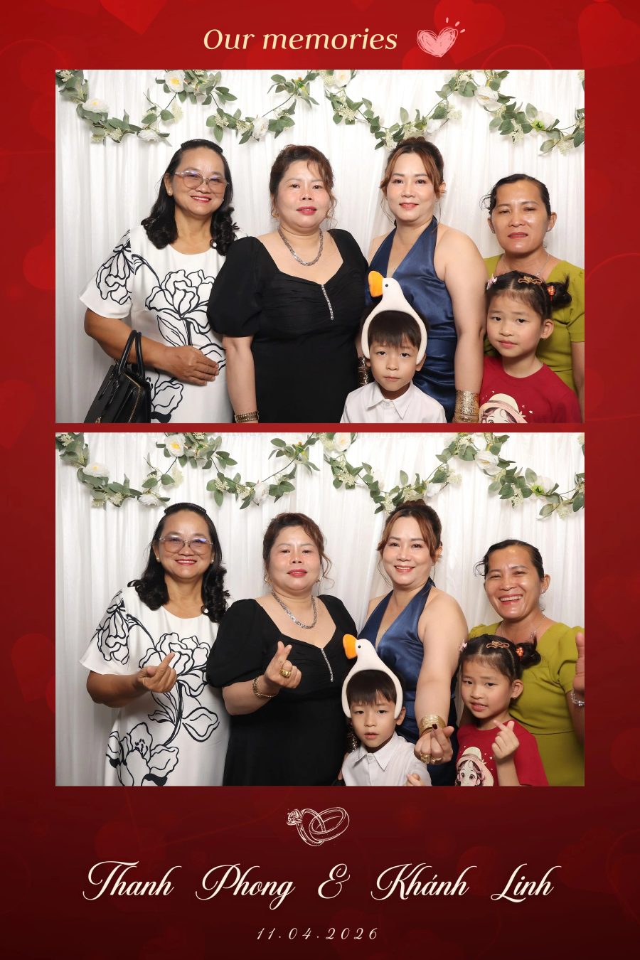 Chupbox Photobooth for Phong & Linh Wedding at Luxury Palace