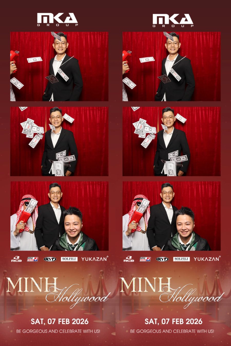 Chupbox photobooth event at hotel equatorial for Year-end party