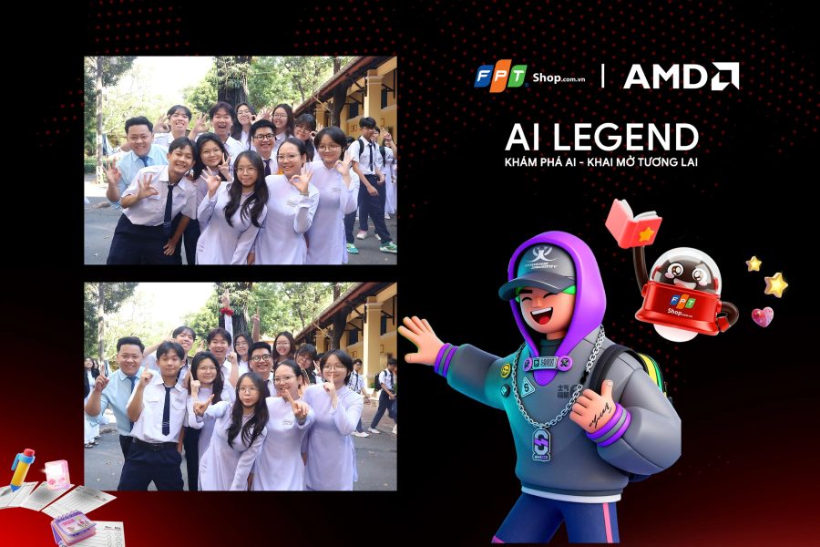 Chupbox Photobooth photo for FPT Shop Event at Nguyễn Thị Minh Khai High School