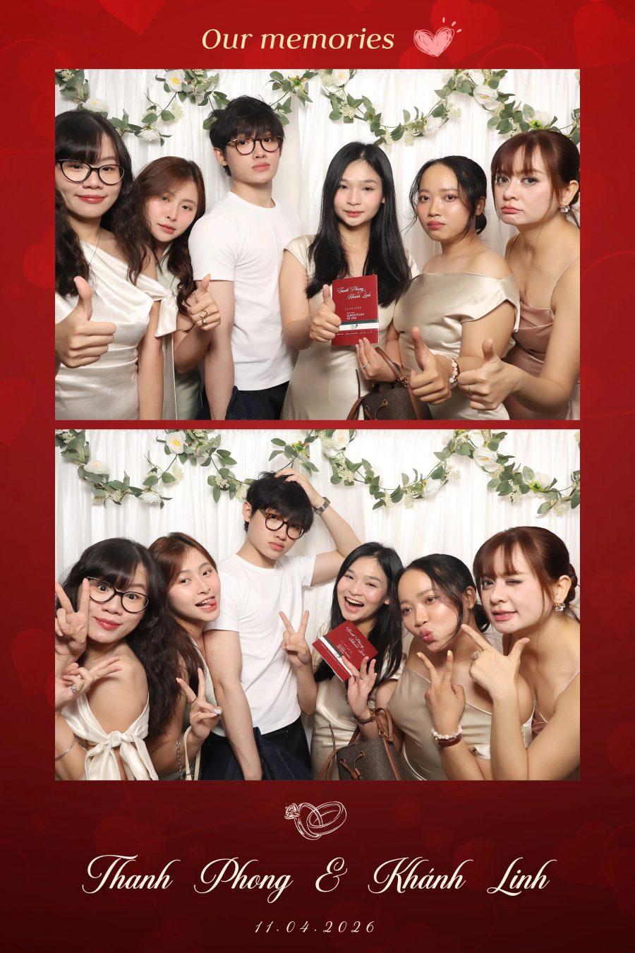 Chupbox Photobooth for Phong & Linh Wedding at Luxury Palace