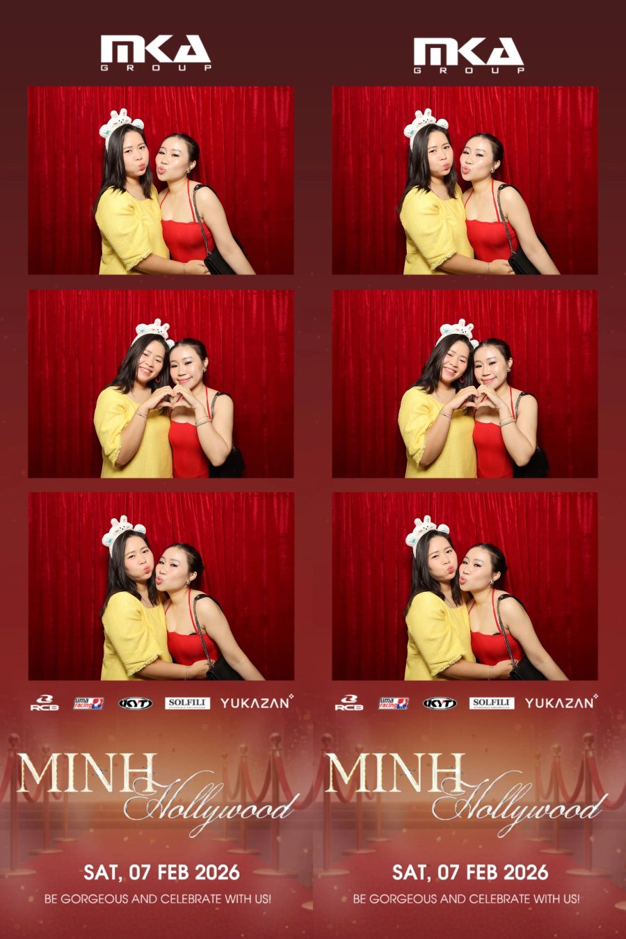 Chupbox photobooth event at hotel equatorial for Year-end party