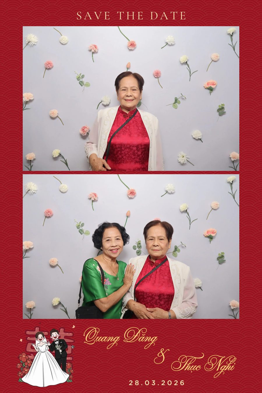 Chupbox Wedding Photobooth for Dang & Nghi at Queen Plaza Ky Hoa