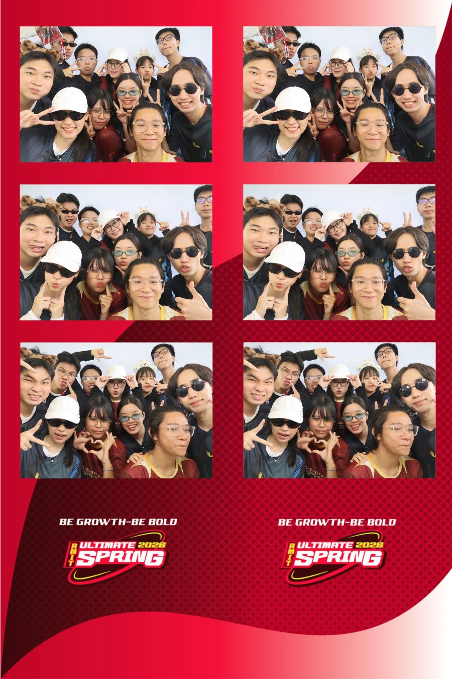 Chupbox Photobooth of RMIT Ultimate Frisbee Club at RMIT university in HCM