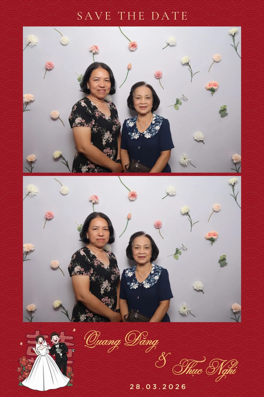 Chupbox Wedding Photobooth for Dang & Nghi at Queen Plaza Ky Hoa