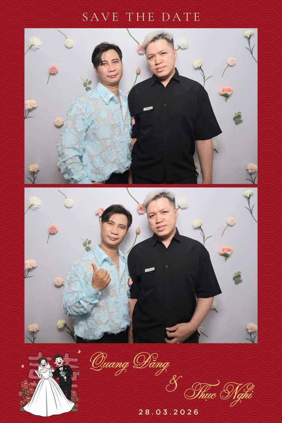 Chupbox Wedding Photobooth for Dang & Nghi at Queen Plaza Ky Hoa