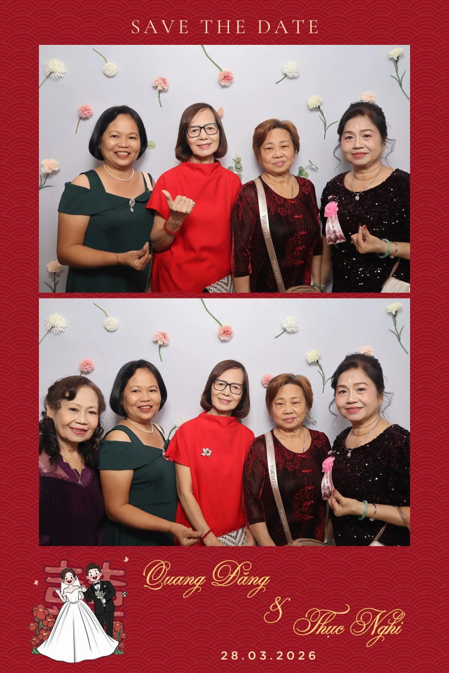 Chupbox Wedding Photobooth for Dang & Nghi at Queen Plaza Ky Hoa
