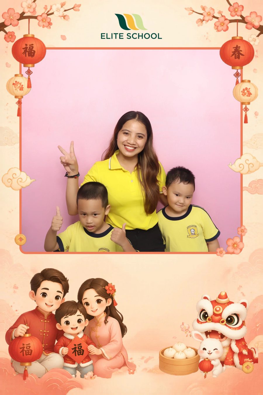 Chupbox Photobooth for Family day at Elite School Binh Duong
