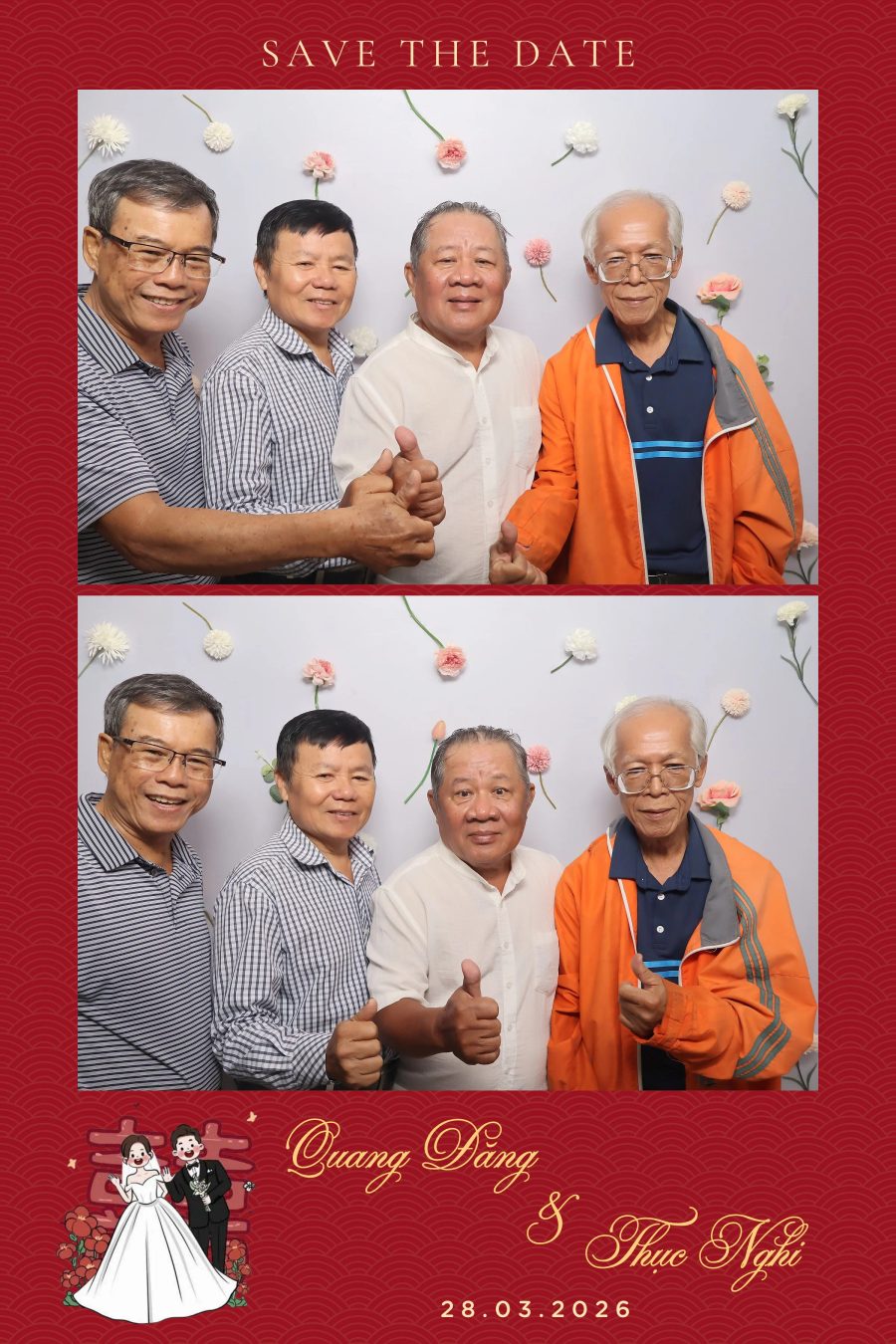Chupbox Wedding Photobooth for Dang & Nghi at Queen Plaza Ky Hoa