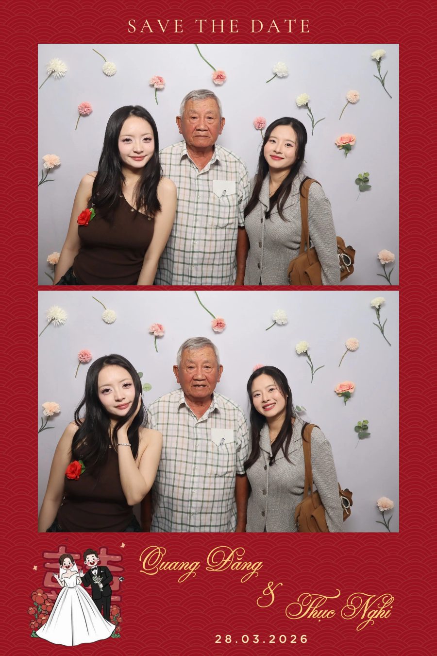 Chupbox Wedding Photobooth for Dang & Nghi at Queen Plaza Ky Hoa