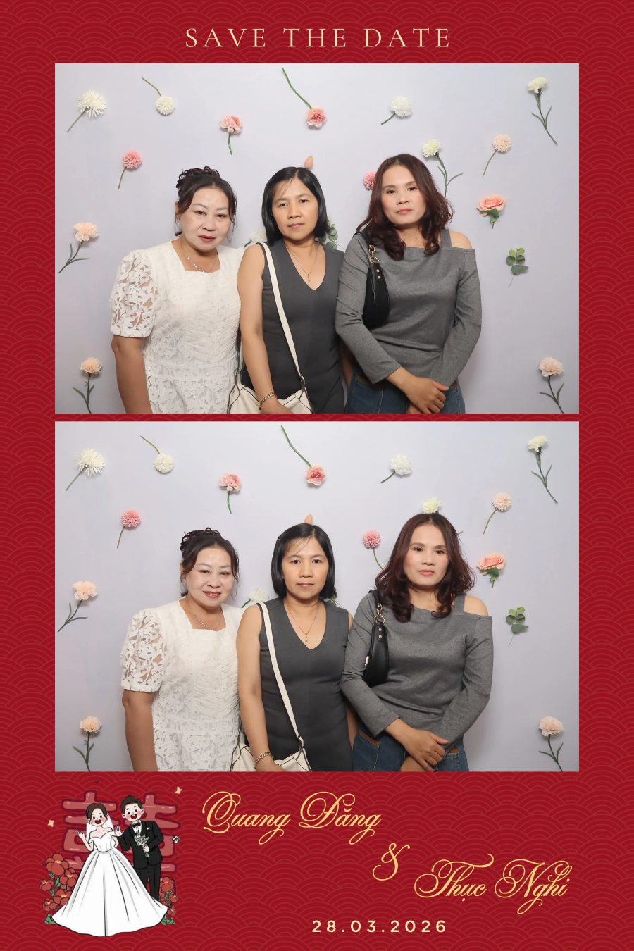 Chupbox Wedding Photobooth for Dang & Nghi at Queen Plaza Ky Hoa