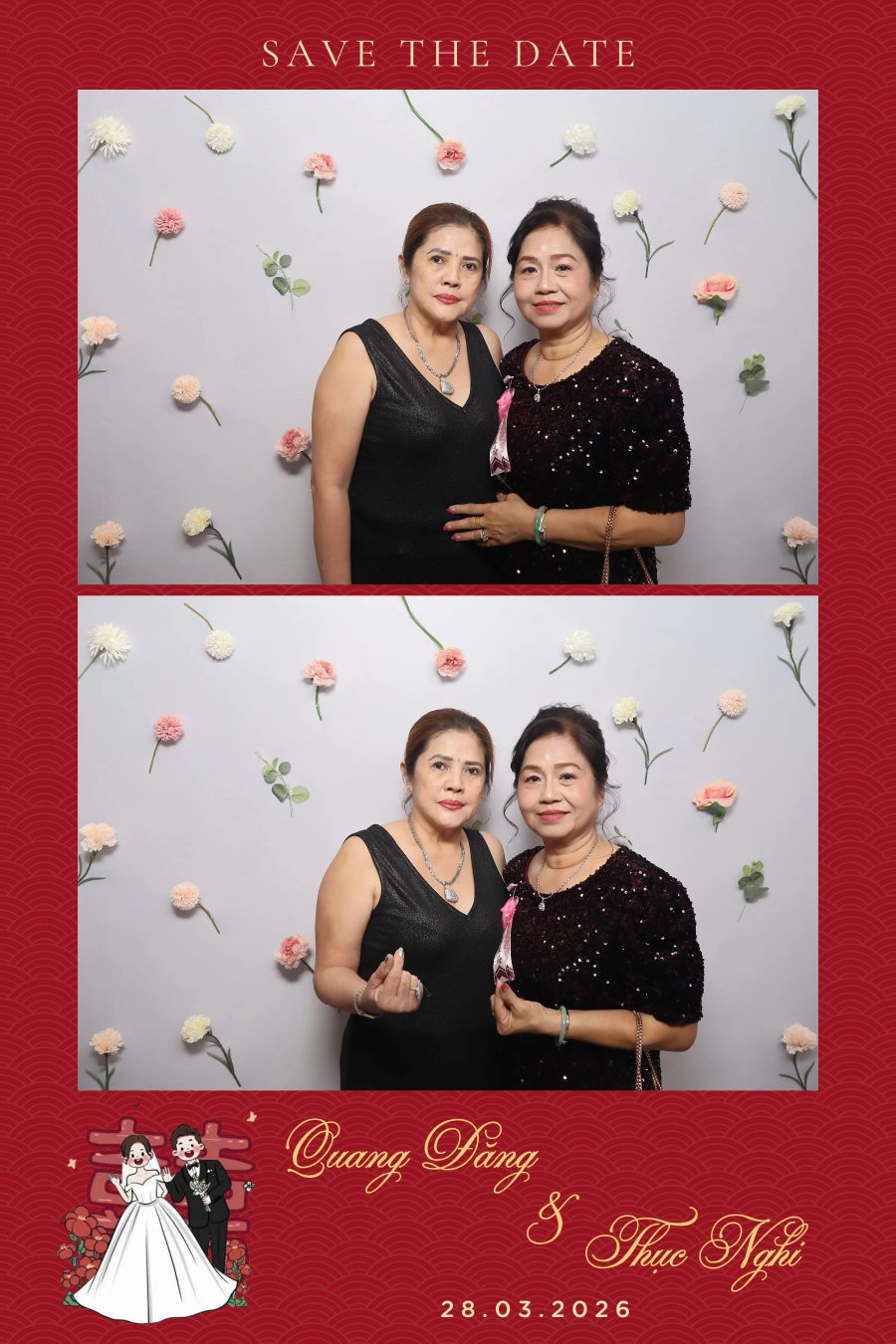 Chupbox Wedding Photobooth for Dang & Nghi at Queen Plaza Ky Hoa