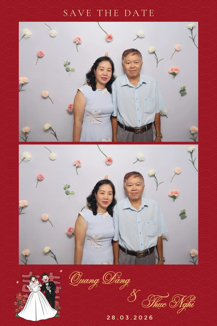 Chupbox Wedding Photobooth for Dang & Nghi at Queen Plaza Ky Hoa