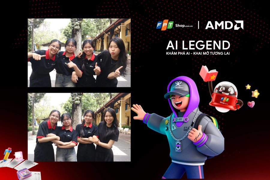 Chupbox Photobooth photo for FPT Shop Event at Nguyễn Thị Minh Khai High School