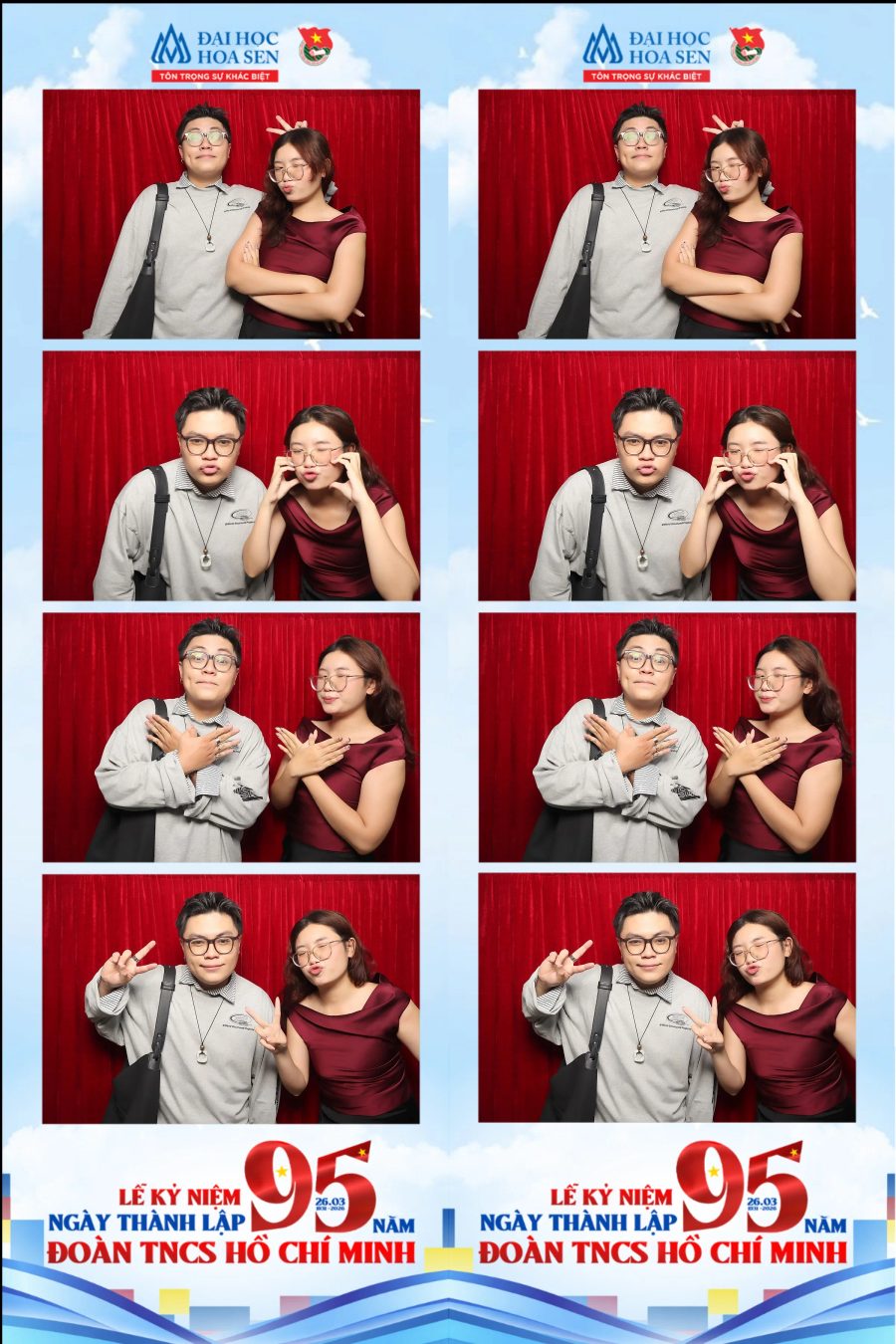 Chupbox Photobooth at Hoa Sen University for the 95th Anniversary of the Ho Chi Minh Communist Youth Union