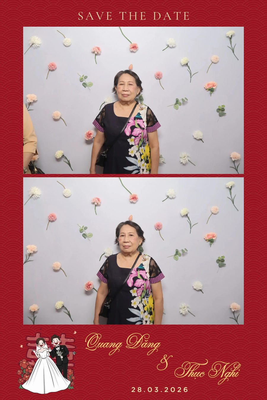 Chupbox Wedding Photobooth for Dang & Nghi at Queen Plaza Ky Hoa