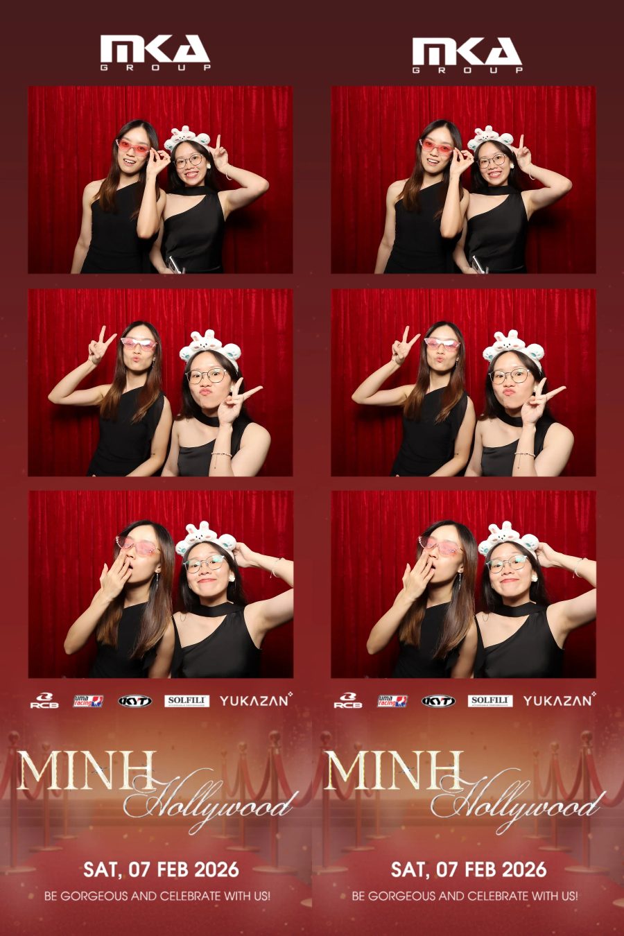 Chupbox photobooth event at hotel equatorial for Year-end party