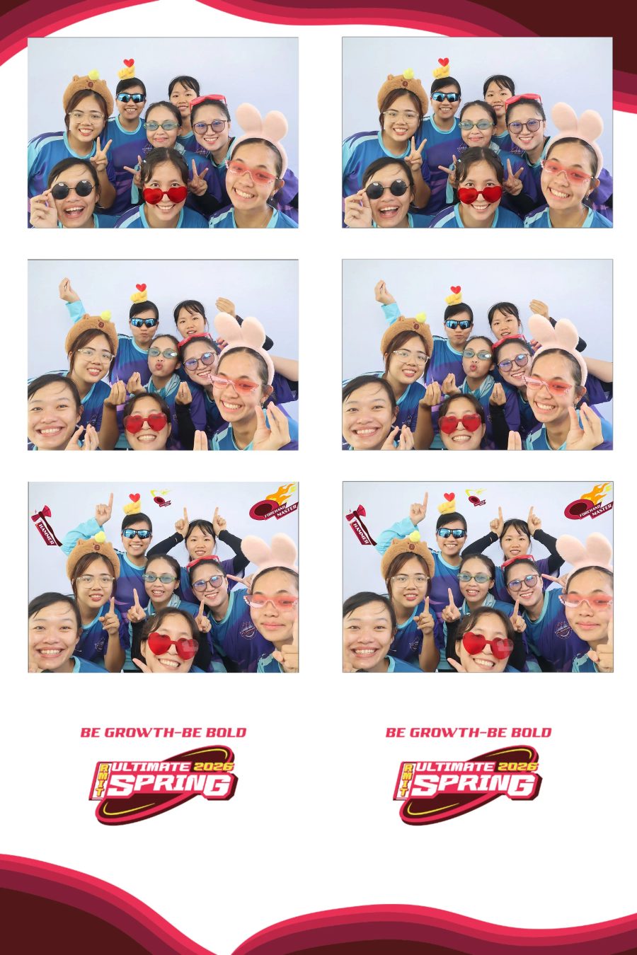 Chupbox Photobooth of RMIT Ultimate Frisbee Club at RMIT university in HCM