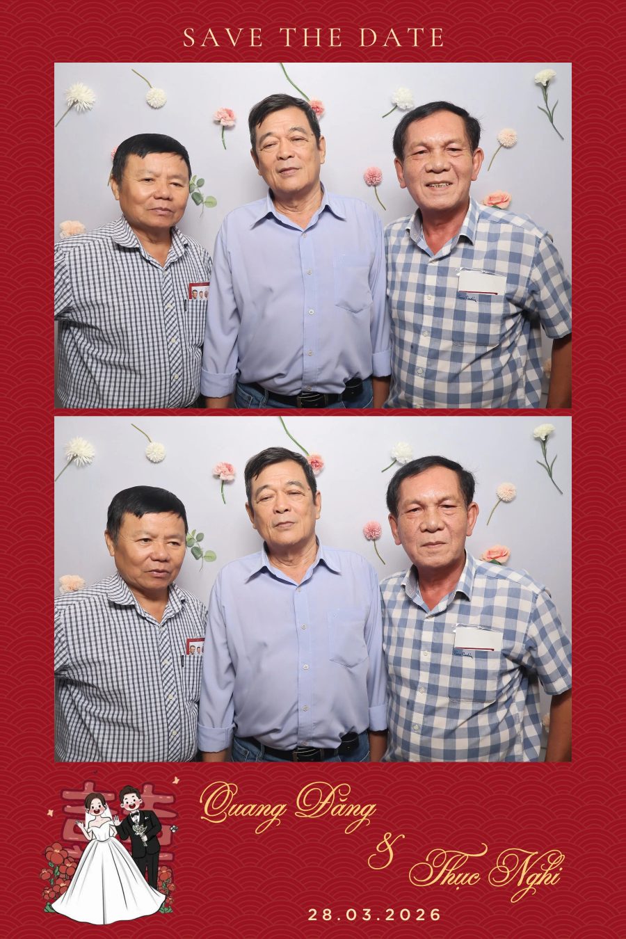 Chupbox Wedding Photobooth for Dang & Nghi at Queen Plaza Ky Hoa