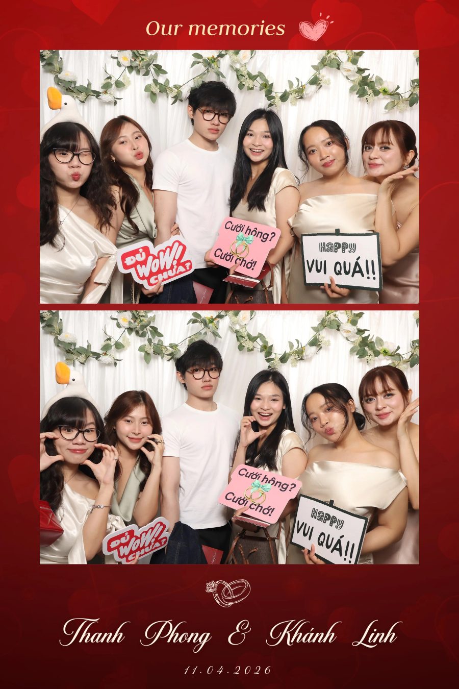 Chupbox Photobooth for Phong & Linh Wedding at Luxury Palace