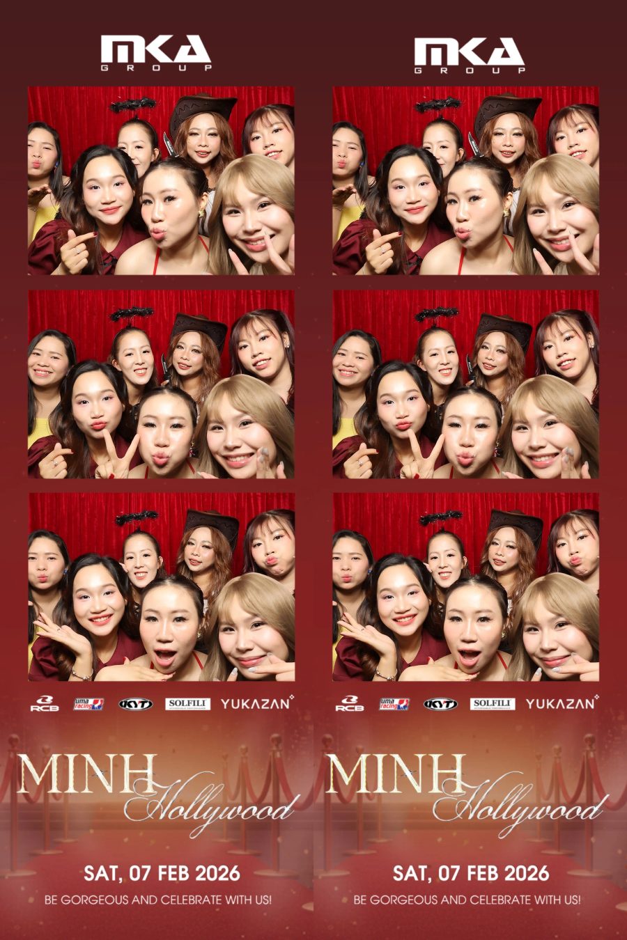 Chupbox photobooth event at hotel equatorial for Year-end party
