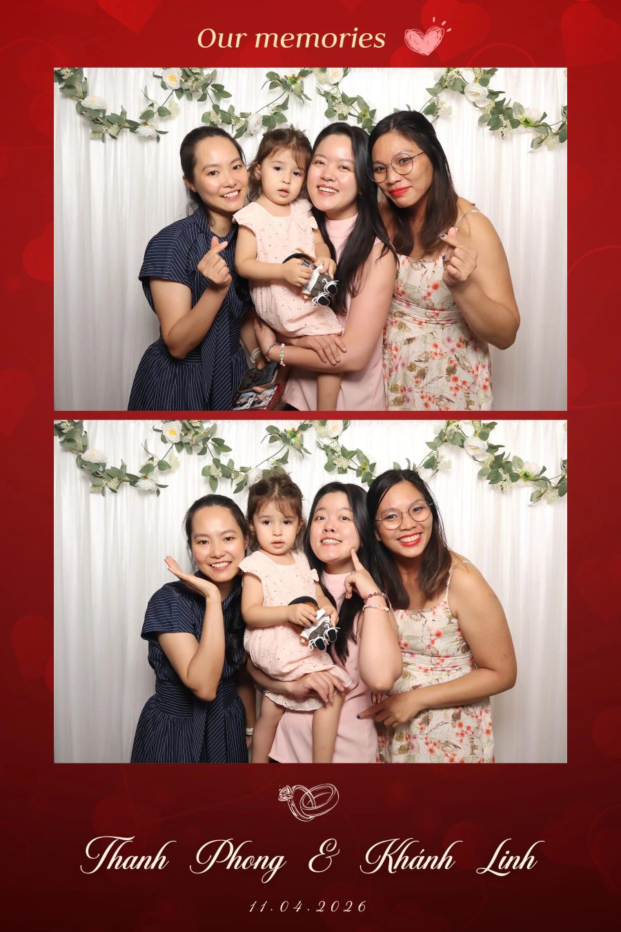 Chupbox Photobooth for Phong & Linh Wedding at Luxury Palace