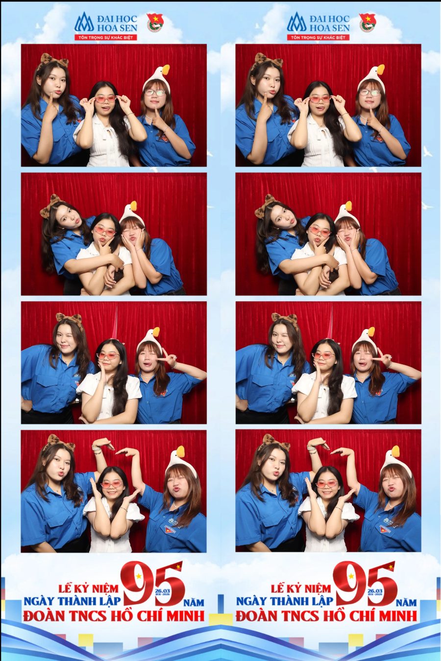 Chupbox Photobooth at Hoa Sen University for the 95th Anniversary of the Ho Chi Minh Communist Youth Union
