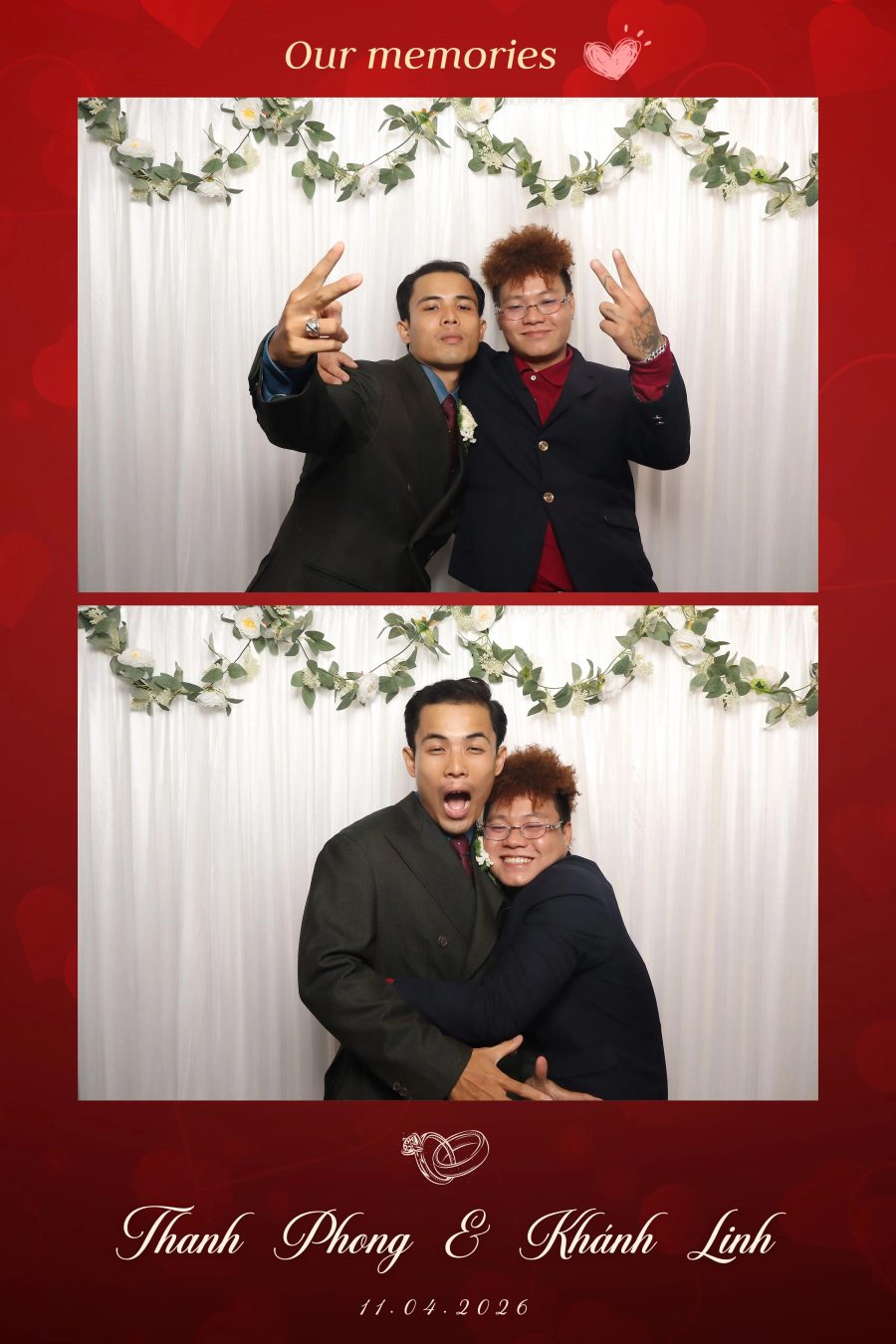 Chupbox Photobooth for Phong & Linh Wedding at Luxury Palace