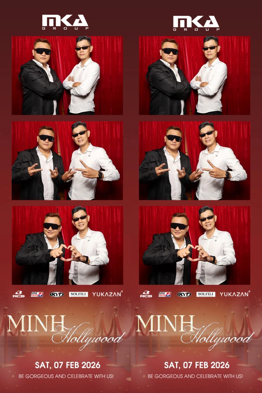 Chupbox photobooth event at hotel equatorial for Year-end party