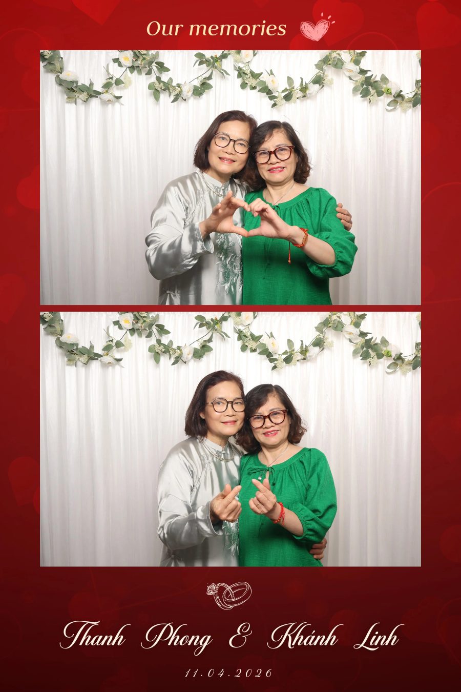 Chupbox Photobooth for Phong & Linh Wedding at Luxury Palace
